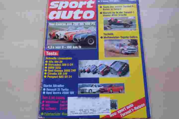 Deckblatt Sport Auto (01/1991)